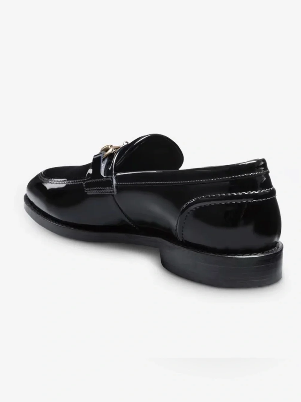 Allen Edmonds Black Leather and Suede Loafers with Gold-Tone Bit